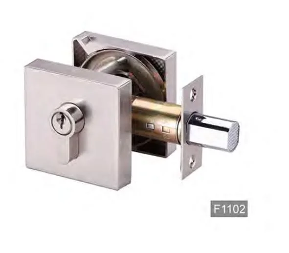 Zinc Alloy Floor Lock Extended Flat Lock Bedroom Bathroom Single Tongue Invisible Door Lock