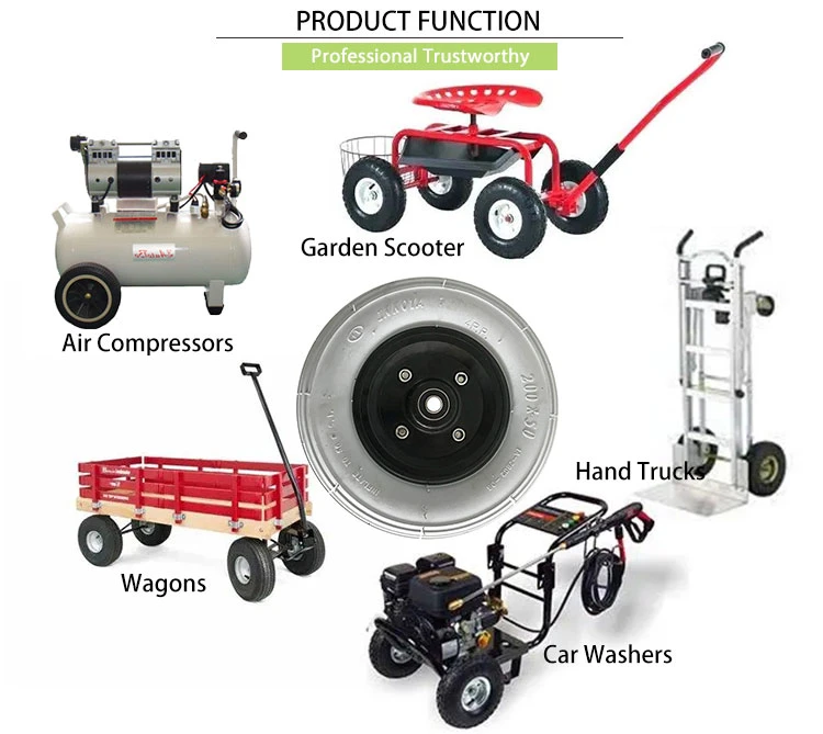 200X50 Tool Cart Wheels Tires & Accessories Pneumatic Rubber Wheel