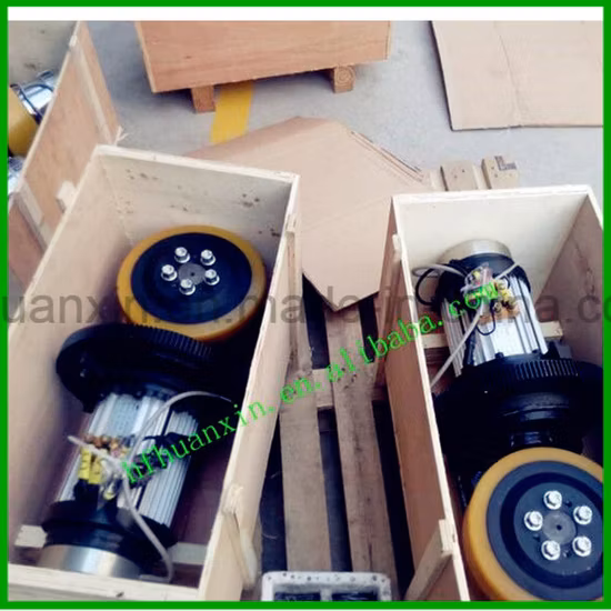 지게차 산업용 PU 타이어가 포함된 드라이브 어셈블리 230mm 16n.M 드라이브 유닛, 1.5kw AC 모터, 3200rpm, 호이스트용, 전기 팔레트 트럭 휠