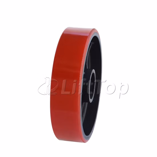 Xilin 수동 팔레트 트럭용 지게차 부품 중국 공장 200mm*50mm 빨간색 PU 휠